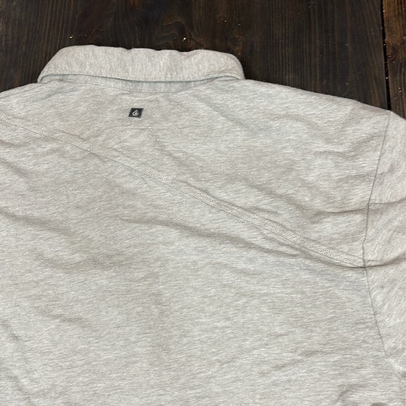 Volcom 3 button Polo men’s medium Heather gray - Picture 3 of 7